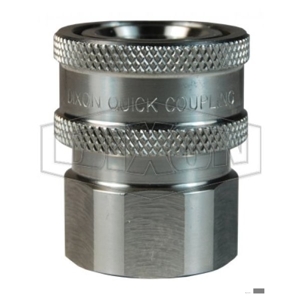 Dixon 3/8 V COUP, 3/8 F-NPTF 316SS, UNVALVED 3VF3-SS-E - main